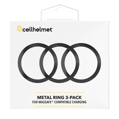 cellhelmet Universal MagSafe Metal Ring for MagSafe Compatible Charging Cell Phone- 3-Pack - PWR11204