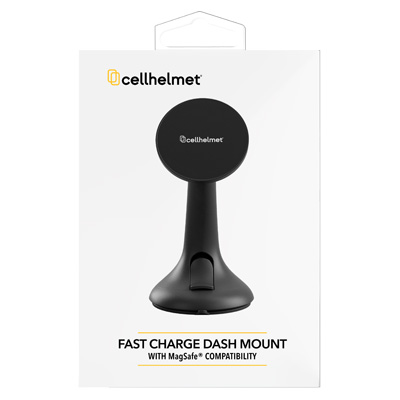 cellhelmet Fast Charge Car Phone Mount, Dash Mount with MagSafe Compatibility - PWR11215