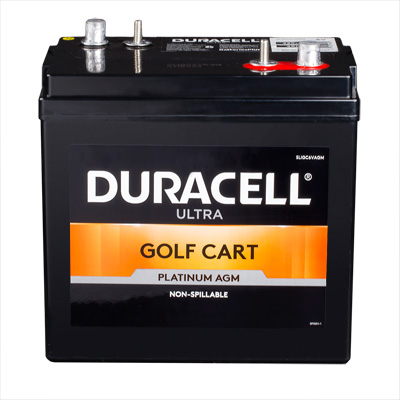 Duracell Ultra 6V AGM Group GC2 Deep Cycle Golf Cart and Floor Scrubber Battery - SLIGC6VAGM