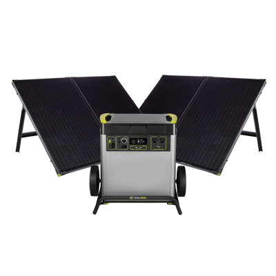 Goal Zero YETI 6000X Solar Generator With Two 200 Boulder Solar Panels, Bundle - PWE10135