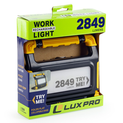 LuxPro Pro Series 2849 Lumen Rechargeable Work Lamp - FLA10113