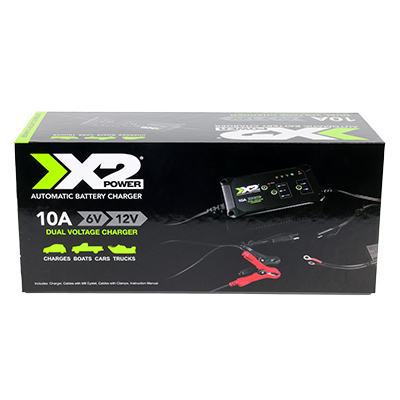 X2Power 10-Amp 6V/12V Automatic Battery Charger - SLC10296