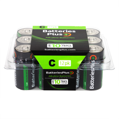 Batteries Plus C Alkaline Battery - 12 Pack - BPC-12PK