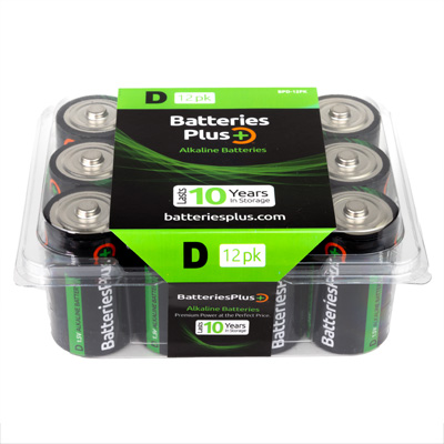 Batteries Plus D Alkaline Battery - 12 Pack - BPD-12PK