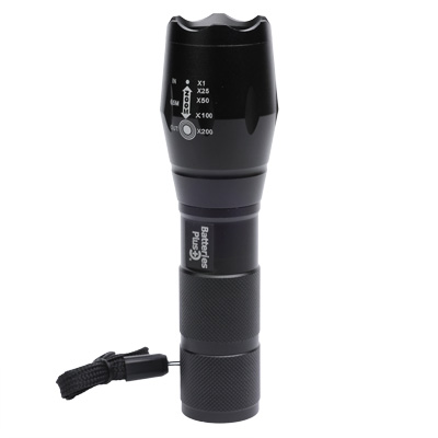 Batteries Plus 400 Lumen LED Focusing Flashlight