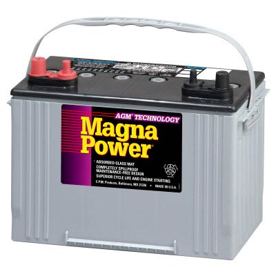 Magna Power Battery for 1978 Ingram Mfg. 9-3400PA Roller Pneumatic-Tired 485CCA Road Equipment