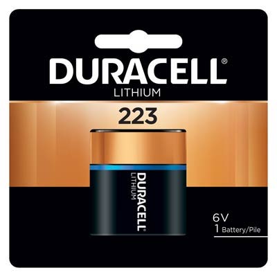 Duracell Ultra 6V 223, 223A, CR-P2 Lithium Battery - 1 Pack - DURDL223ABU