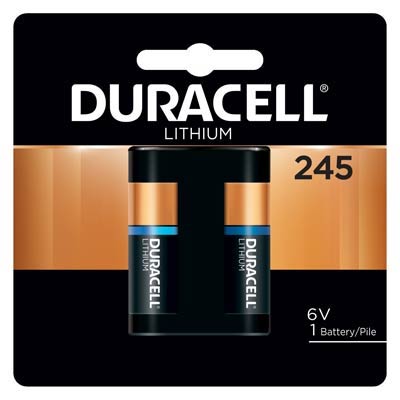 Duracell Ultra 6V 245, 2CR5 Lithium Battery - 1 Pack - DURDL245BU