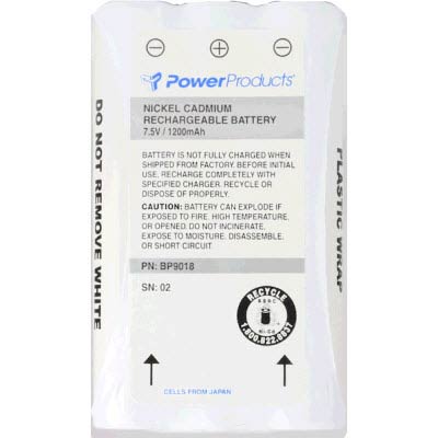 Power Products 7.5V NiCD Battery for Fannon Pro Com M54 Two Way Radio