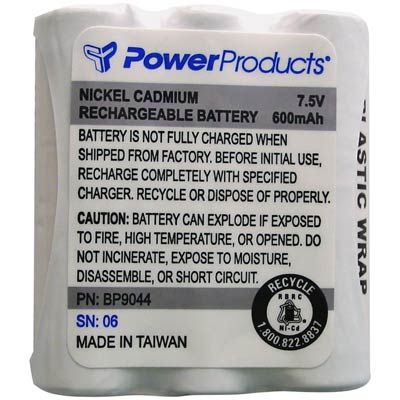 Power Products 7.5V NiCD Battery for Motorola P24CSC20G2AA Replacement