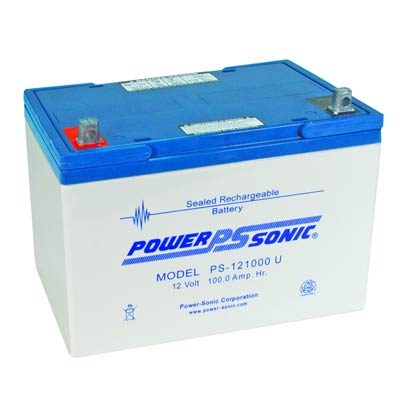 Power Sonic 12V 100AH AGM SLA Battery with NB Terminals