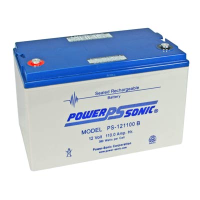 Power Sonic 12V 110AH AGM Sealed Lead Acid (SLA) Battery with C Terminals - POWPS-121100C