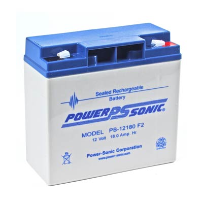 Power Sonic 12V 18AH AGM SLA Battery with F2 Terminals