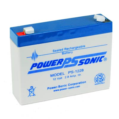 Power Sonic 12V 2.8AH AGM SLA Battery with F1 Terminals