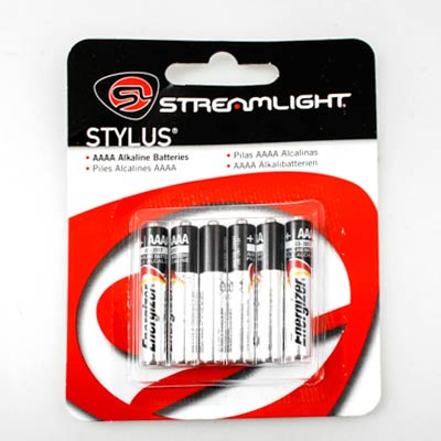 Streamlight AAAA Alkaline Battery - 6 Pack