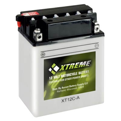 Xtreme High Performance 12C-A 12V 165CCA Flooded Powersport Battery - CYL12CAXT