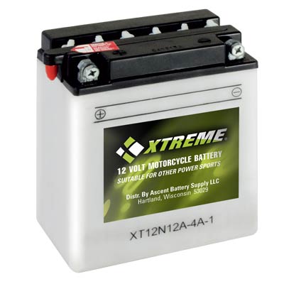 Xtreme High Performance 12N12A-4A-1 12V 113CCA Flooded Powersport Battery - Main Image