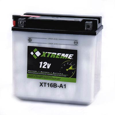 Xtreme High Performance 16B-A1 12V 207CCA Flooded Powersport Battery - Main Image