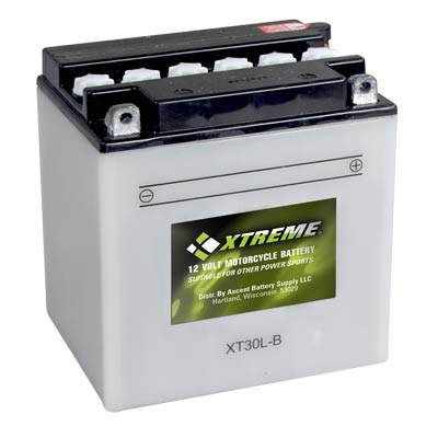 Xtreme High Performance 30L-B 12V 300CCA Flooded Powersport Battery - Main Image