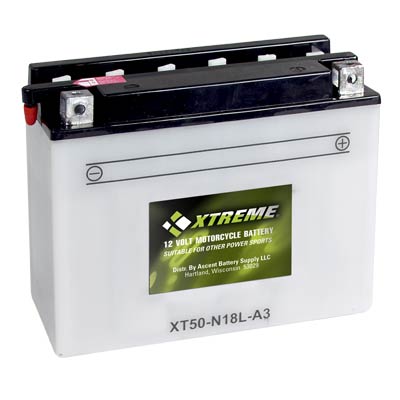 Xtreme High Performance 50-N18L-A 12V 260CCA Flooded Powersport Battery - Main Image