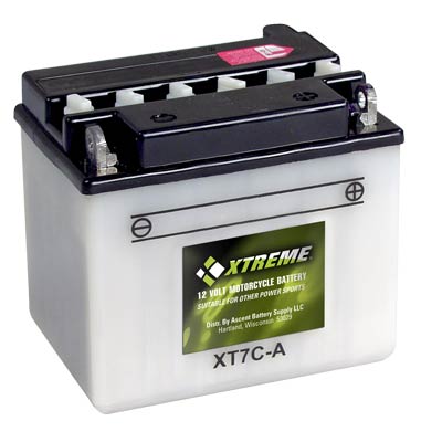 Xtreme High Performance 7C-A 12V 124CCA Flooded Powersport Battery