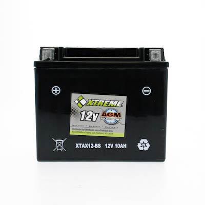 Xtreme 12-BS 12V 185CCA AGM Powersport Battery