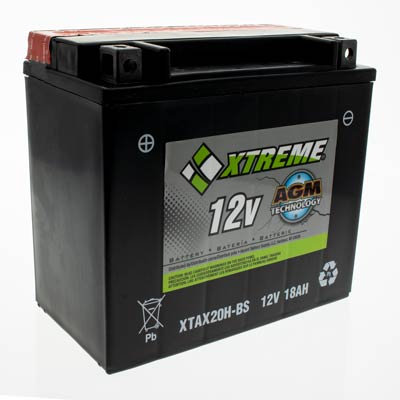 Xtreme 20H-BS 12V 310CCA AGM Powersport Battery - Main Image