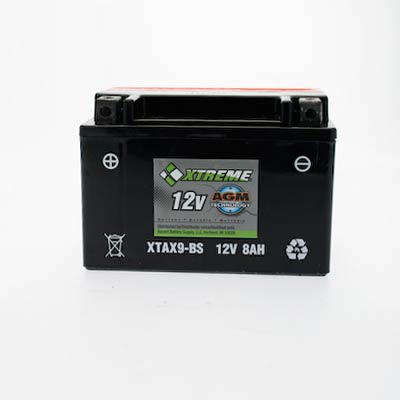 Xtreme 9-BS 12V 120CCA AGM Powersport Battery - Main Image