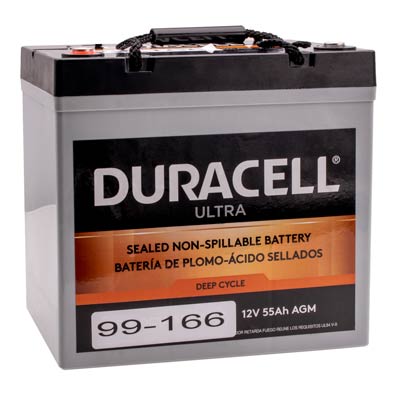 Duracell Ultra 12V 55AH Sealed Lead Acid (SLA) Medical Battery for the SV22 StyleView - 99-166