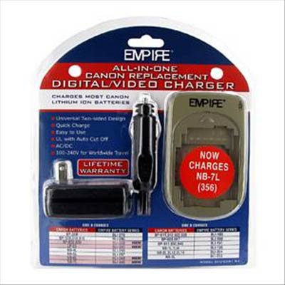 All in One Battery AC DC Charger for Canon Models - Main Image