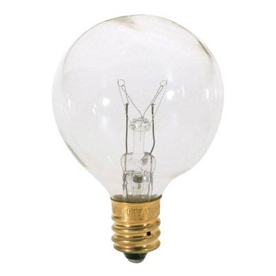 25W Clear (Transparent) G12.5 Globe Light Bulb - Main Image