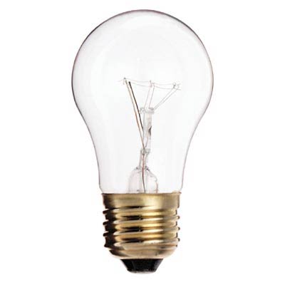 15W Classic A Shape (A) Clear (Transparent) Glass Light Bulb 2 Pack - Main Image
