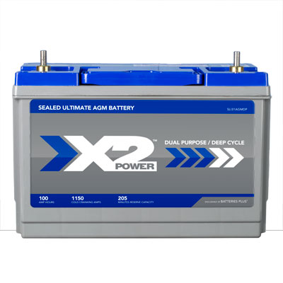 X2Power Premium AGM 1150CCA BCI Group 31T Heavy Duty Battery - Main Image