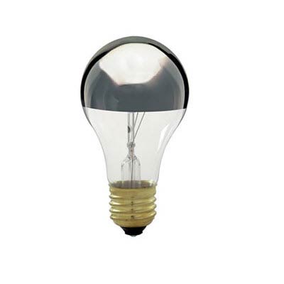 Satco 60W 130V Half Chrome Incandescent Light Bulb