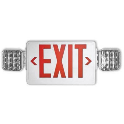 LED Exit and Emergency Light Combo Unit - Main Image