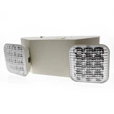 LED Dual Lamp Adjustable Emergency Light Fixture - Main Image