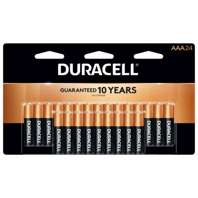 Duracell Coppertop 1.5V AAA, LR03 Alkaline Battery - 24 Pack
