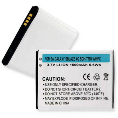 Samsung Galaxy Exhilarate / SGH-I577 Cell Phone Replacement Battery