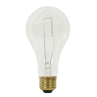 A23 Clear (Transparent) Soft White 200W Light Bulb - Main Image