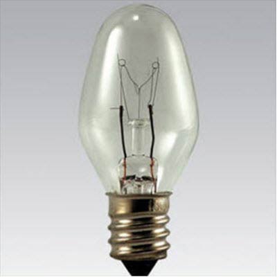 Satco E12 C7 Clear Incandescent Miniature Bulb - 1 Pack