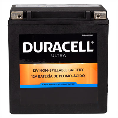 Duracell Ultra 30LA 12V 400CCA AGM Powersport Battery - Main Image
