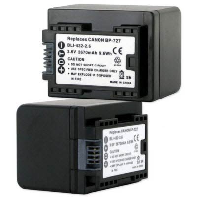 Canon HF R48 Camcorder Replacement Battery
