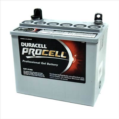 Duracell ProCell 12V 31AH GEL SLA Battery with J Terminals - Main Image