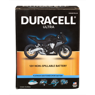 Duracell Ultra 14AHL-BS 12V 220CCA AGM Powersport Battery - Main Image