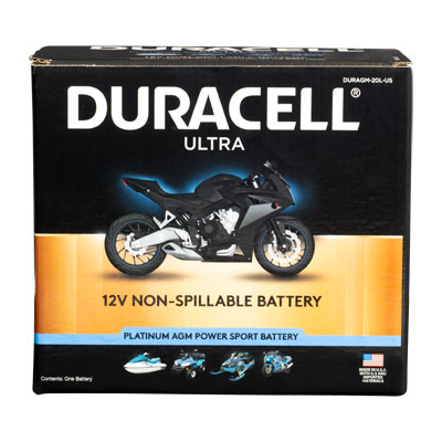Duracell Ultra 20HL-BS 12V 310CCA AGM Powersport Battery