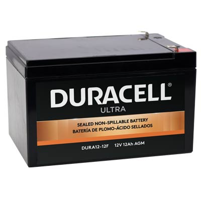Duracell Ultra 12V 12AH General Purpose AGM SLA Battery with F1 Terminals