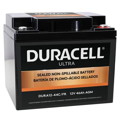 Duracell Ultra 12V 46AH General Purpose AGM SLA Battery with M6 Insert Termina - Main Image