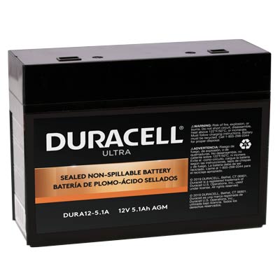Duracell Ultra 12V 5.1AH General Purpose AGM SLA Battery with F1 Terminals - Main Image