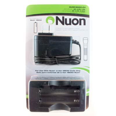 Nuon Dual Charger for Nuon Lithium 18650 Batteries