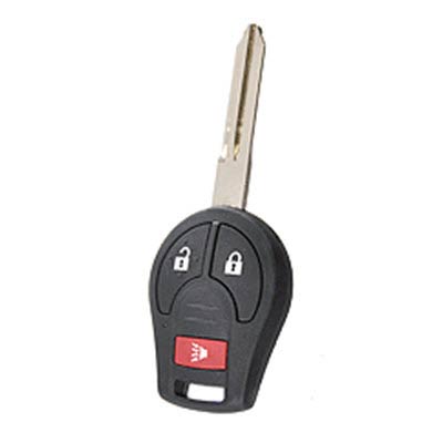 Three Button Key Fob Replacement Combo Key Remote for Nissan Vehicles - FOB10040